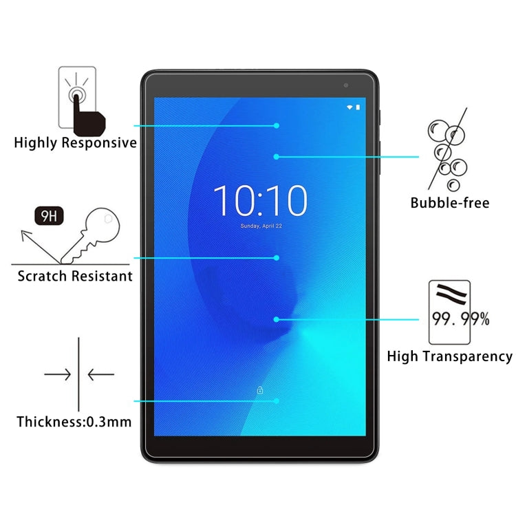 Pellicola per tablet in vetro temperato antideflagrante 9H 2.5D, For Alcatel 1T 10(1 PC), For Alcatel 3T 10(1 PC), For Alcatel A3 10 LTE EU 9026X(1 PC), For Alcatel Joy Tab 2 / 3T 8.0(1 PC), For MicroSoft Surface Laptop Studio 14.4 inch(1 PC)          ...