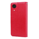 Custodia per telefono in pelle goffrata rosa, For Samsung Galaxy A03 Core, For Samsung Galaxy A03s 164mm, For Samsung Galaxy A03 164mm, For Samsung Galaxy A33 5G