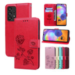 Custodia per telefono in pelle goffrata rosa, For Samsung Galaxy A53 5G, For Redmi Note 11 Global Version / Note 11S 4G Global Version
