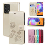 Custodia per telefono in pelle goffrata rosa, For Samsung Galaxy A53 5G, For Redmi Note 11 Global Version / Note 11S 4G Global Version