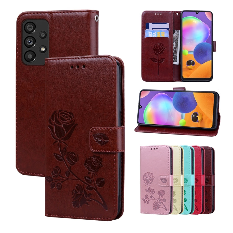 Custodia per telefono in pelle goffrata rosa, For Samsung Galaxy A53 5G, For Redmi Note 11 Global Version / Note 11S 4G Global Version