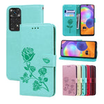 Custodia per telefono in pelle goffrata rosa, For Samsung Galaxy A53 5G, For Redmi Note 11 Global Version / Note 11S 4G Global Version