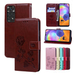Custodia per telefono in pelle goffrata rosa, For Samsung Galaxy A53 5G, For Redmi Note 11 Global Version / Note 11S 4G Global Version