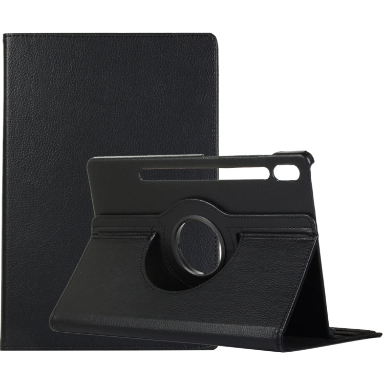 Custodia per tablet in pelle Litchi con rotazione a 360 gradi, For Samsung Galaxy Tab S8 Ultra