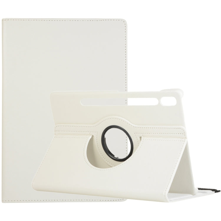 Custodia per tablet in pelle Litchi con rotazione a 360 gradi, For Samsung Galaxy Tab S8 Ultra