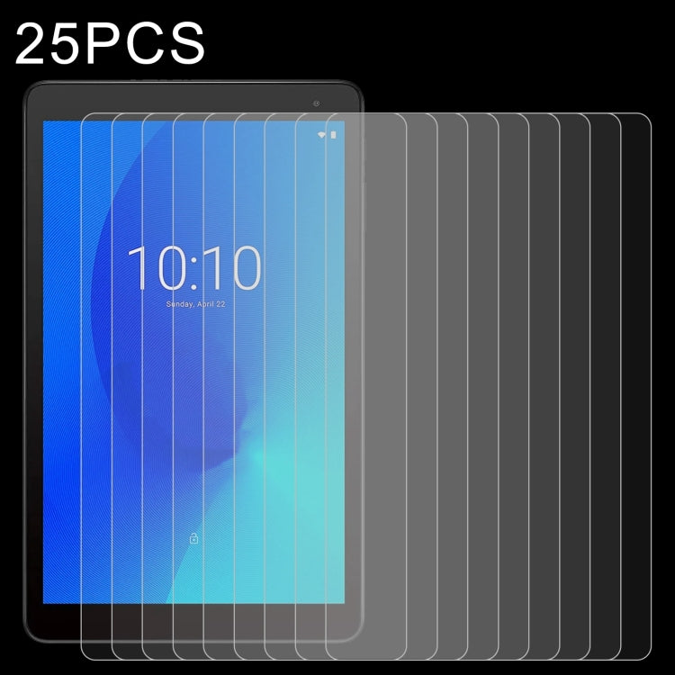 25 PZ 9H 2.5D Pellicola per tablet in vetro temperato antideflagrante, For Alcatel 1T 10 (25 PCS), For Alcatel 3T 10 (25 PCS), For Alcatel A3 10 LTE EU 9026X (25 PCS), For Alcatel Joy Tab 2 / 3T 8.0 (25 PCS), For MicroSoft Laptop Studio 14.4 inch(25 PC...