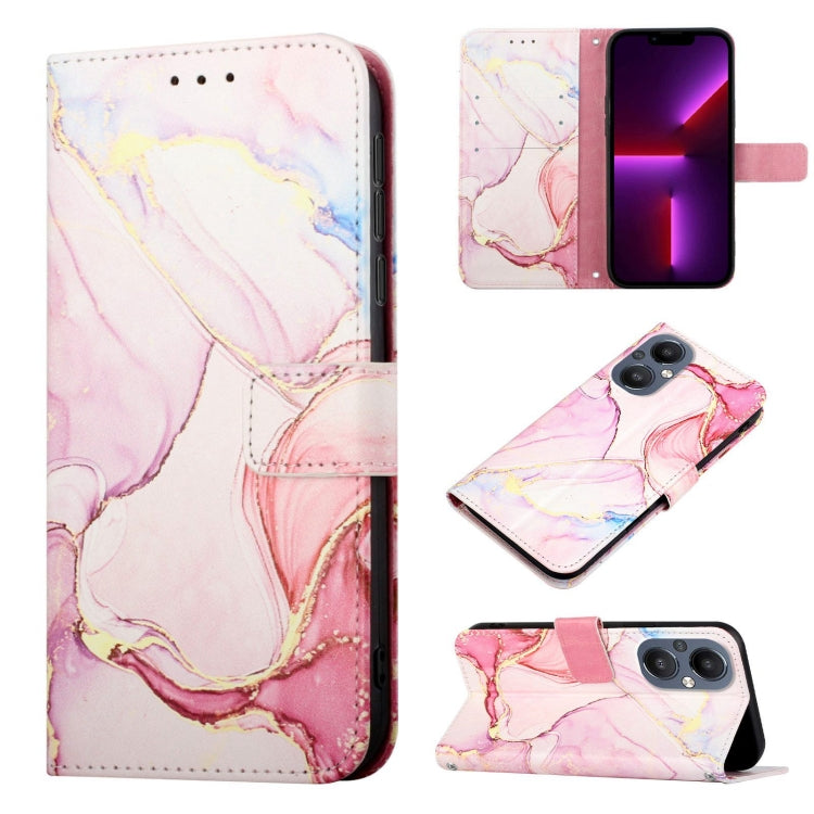 Cassa del telefono di cuoio di vibrazione del modello di marmo PT003, For Nokia XR 20, For OnePlus Nord 2 5G, For OnePlus Nord CE 5G, For OnePlus Nord N20 5G & OPPO A96 5G / Reno7 Z