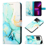 Cassa del telefono di cuoio di vibrazione del modello di marmo PT003, For OnePlus Nord N200 5G & OPPO A74 5G, For OnePlus 10 Pro 5G