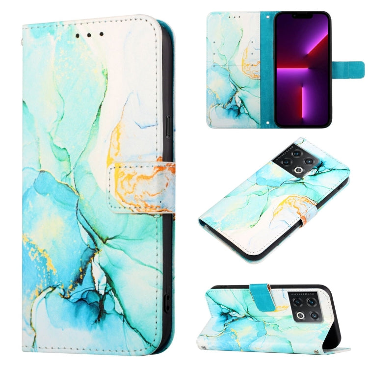 Cassa del telefono di cuoio di vibrazione del modello di marmo PT003, For OnePlus Nord N200 5G & OPPO A74 5G, For OnePlus 10 Pro 5G