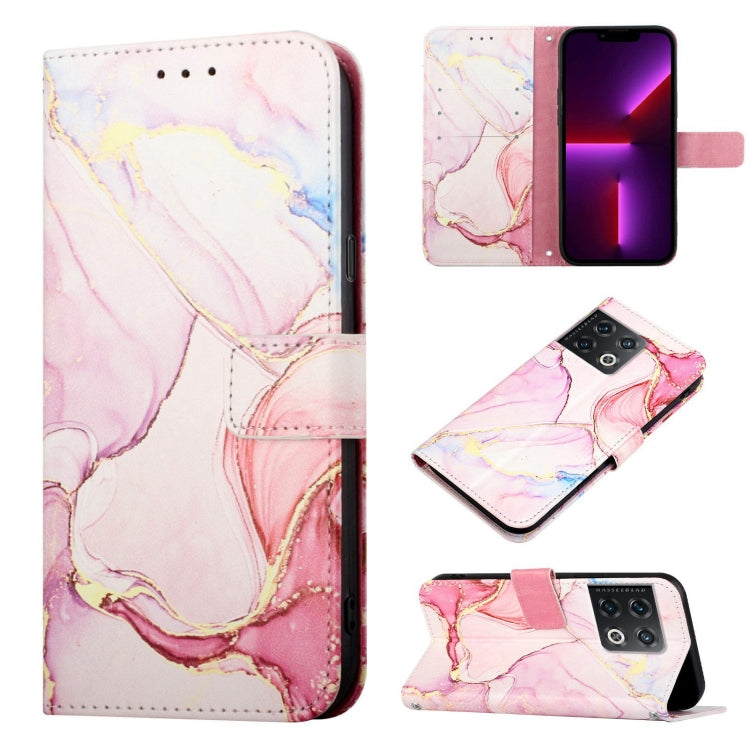 Cassa del telefono di cuoio di vibrazione del modello di marmo PT003, For OnePlus Nord N200 5G & OPPO A74 5G, For OnePlus 10 Pro 5G