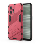 Punk Armor 2 in 1 PC + custodia per telefono antiurto in TPU con supporto invisibile, For Realme 9 Pro+, For OPPO Realme 9 Pro, For Realme 9 Pro