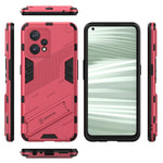 Punk Armor 2 in 1 PC + custodia per telefono antiurto in TPU con supporto invisibile, For Realme 9 Pro+, For OPPO Realme 9 Pro, For Realme 9 Pro