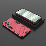 Punk Armor 2 in 1 PC + custodia per telefono antiurto in TPU con supporto invisibile, For Realme 9 Pro+, For OPPO Realme 9 Pro, For Realme 9 Pro