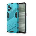 Punk Armor 2 in 1 PC + custodia per telefono antiurto in TPU con supporto invisibile, For Realme 9 Pro+, For OPPO Realme 9 Pro, For Realme 9 Pro
