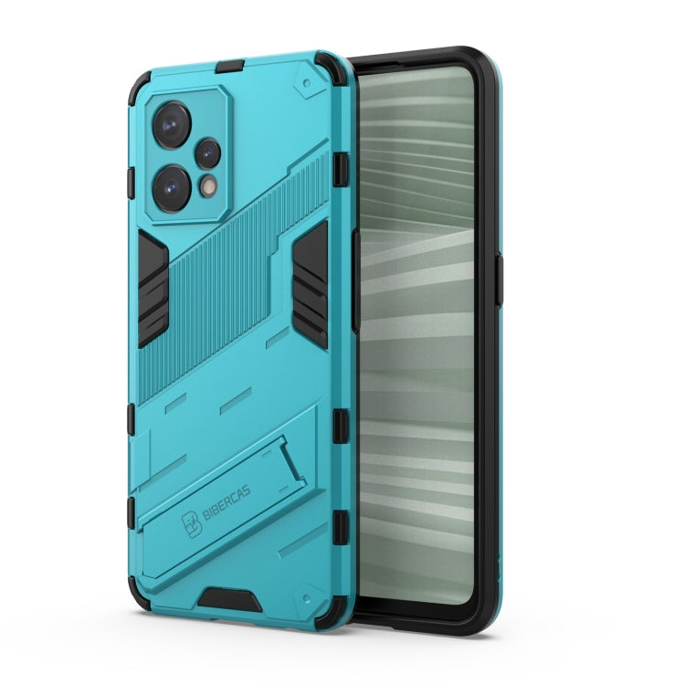 Punk Armor 2 in 1 PC + custodia per telefono antiurto in TPU con supporto invisibile, For Realme 9 Pro+, For OPPO Realme 9 Pro, For Realme 9 Pro