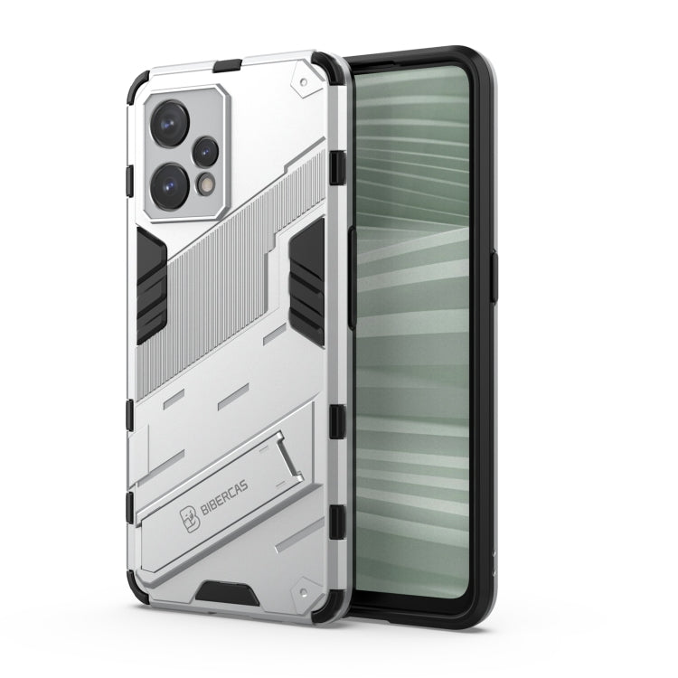 Punk Armor 2 in 1 PC + custodia per telefono antiurto in TPU con supporto invisibile, For Realme 9 Pro+, For OPPO Realme 9 Pro, For Realme 9 Pro