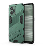 Punk Armor 2 in 1 PC + custodia per telefono antiurto in TPU con supporto invisibile, For Realme 9 Pro+, For OPPO Realme 9 Pro, For Realme 9 Pro
