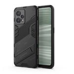 Punk Armor 2 in 1 PC + custodia per telefono antiurto in TPU con supporto invisibile, For Realme 9 Pro+, For OPPO Realme 9 Pro, For Realme 9 Pro