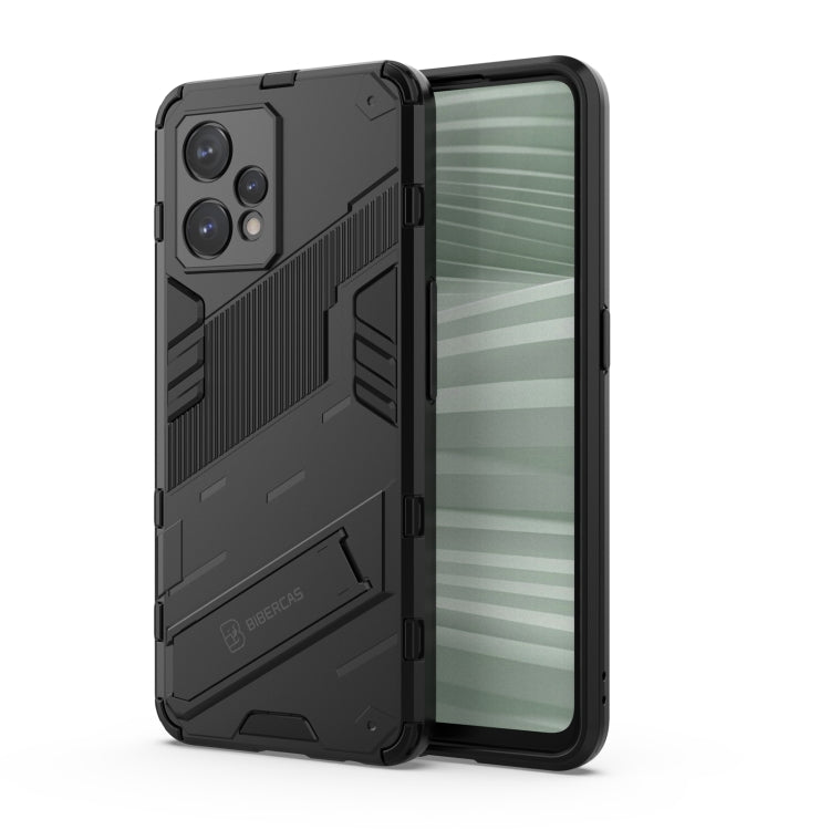 Punk Armor 2 in 1 PC + custodia per telefono antiurto in TPU con supporto invisibile, For Realme 9 Pro+, For OPPO Realme 9 Pro, For Realme 9 Pro