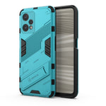 Punk Armor 2 in 1 PC + custodia per telefono antiurto in TPU con supporto invisibile, For Realme 9 Pro+, For OPPO Realme 9 Pro, For Realme 9 Pro