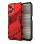 Punk Armor 2 in 1 PC + custodia per telefono antiurto in TPU con supporto invisibile, For Realme 9 Pro+, For OPPO Realme 9 Pro, For Realme 9 Pro