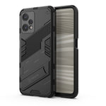 Punk Armor 2 in 1 PC + custodia per telefono antiurto in TPU con supporto invisibile, For Realme 9 Pro+, For OPPO Realme 9 Pro, For Realme 9 Pro