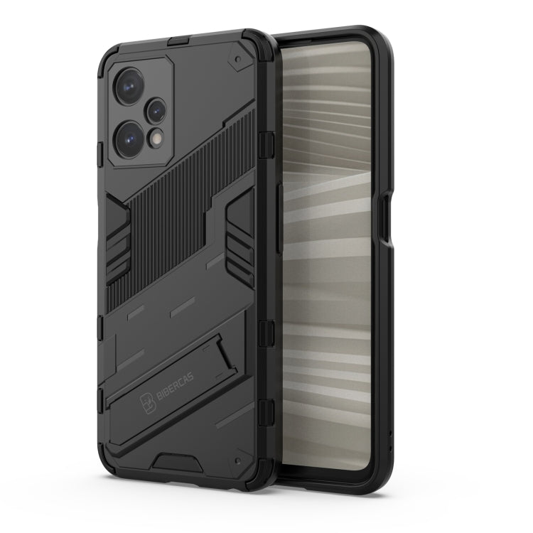 Punk Armor 2 in 1 PC + custodia per telefono antiurto in TPU con supporto invisibile, For Realme 9 Pro+, For OPPO Realme 9 Pro, For Realme 9 Pro