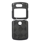 Custodia per telefono in PU scozzese intrecciata, For LG Wing 5G, For Motorola Moto Razr 5G
