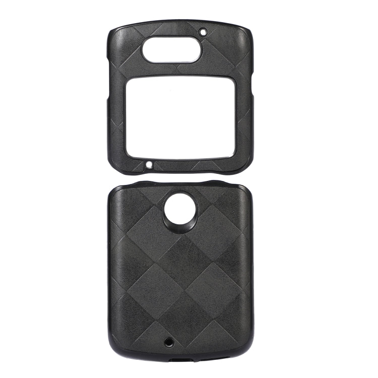 Custodia per telefono in PU scozzese intrecciata, For LG Wing 5G, For Motorola Moto Razr 5G