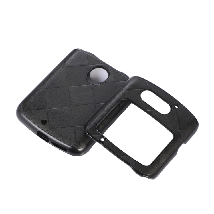 Custodia per telefono in PU scozzese intrecciata, For LG Wing 5G, For Motorola Moto Razr 5G