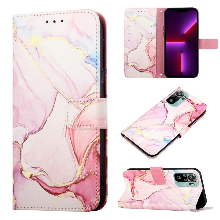 Cassa del telefono di cuoio di vibrazione del modello di marmo PT003, For Xiaomi Redmi Note 10 4G / Note 10s, For Xiaomi Redmi Note 10 Pro / Note 10 Pro Max, For Xiaomi Poco M2 / Redmi 9, For Xiaomi Redmi 9A / Redmi 9i India / Redmi 9AT
