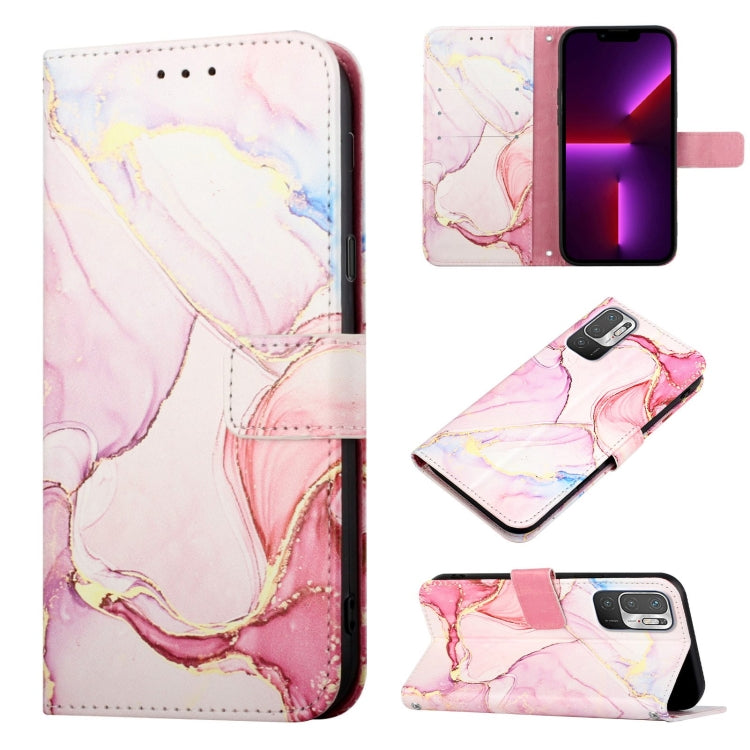 Cassa del telefono di cuoio di vibrazione del modello di marmo PT003, For Xiaomi Poco M3 Pro 5G / Redmi Note 10 5G / 10T 5G, For Xiaomi Redmi Note 11 Pro 5G / 4G, For Xiaomi Redmi Note 11 4G / Note 11S, For Xiaomi 12