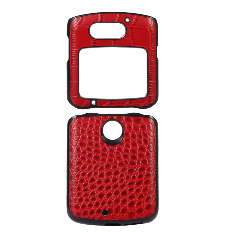 Custodia per telefono in pelle di vacchetta di coccodrillo, For LG Wing 5G, For Motorola Moto Razr 5G