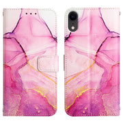 Cassa del telefono di cuoio di vibrazione del modello di marmo PT003, For iPhone XR