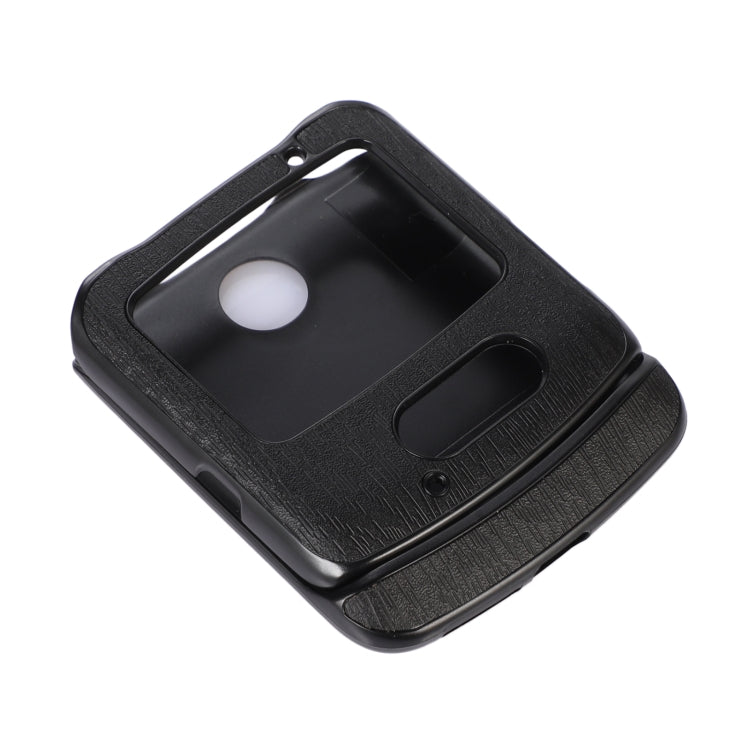 Custodia per telefono in PU con struttura in legno, For Motorola Moto Razr 5G