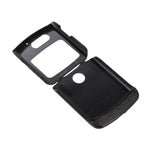 Custodia per telefono in PU con struttura in legno, For Motorola Moto Razr 5G