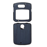 Custodia per telefono in PU con struttura in legno, For Motorola Moto Razr 5G