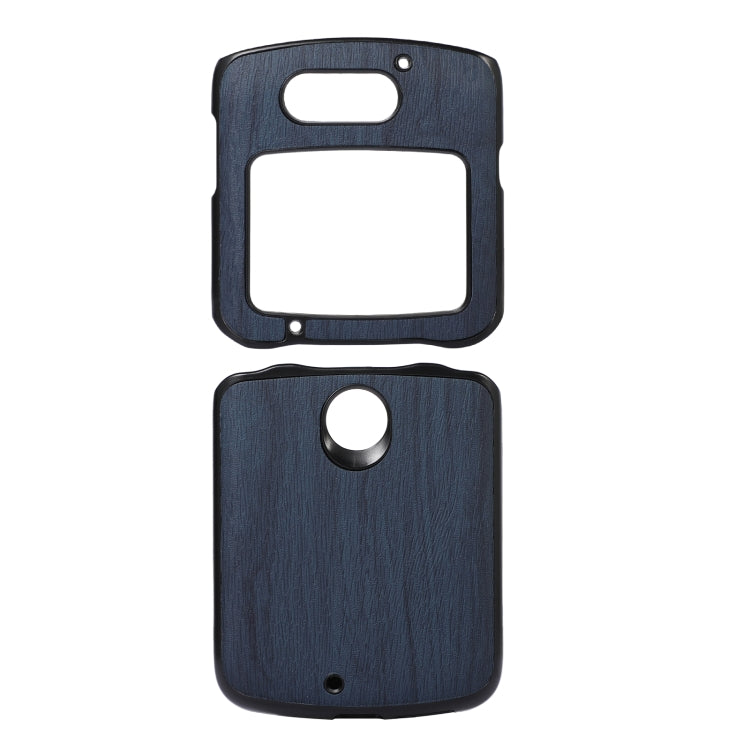 Custodia per telefono in PU con struttura in legno, For Motorola Moto Razr 5G