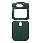 Custodia per telefono in PU con struttura in legno, For Motorola Moto Razr 5G