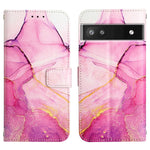 Cassa del telefono di cuoio di vibrazione del modello di marmo PT003, For Google Pixel 6a, For Google Pixel 6 Pro, For Google Pixel 6, For ZTE Blade A71