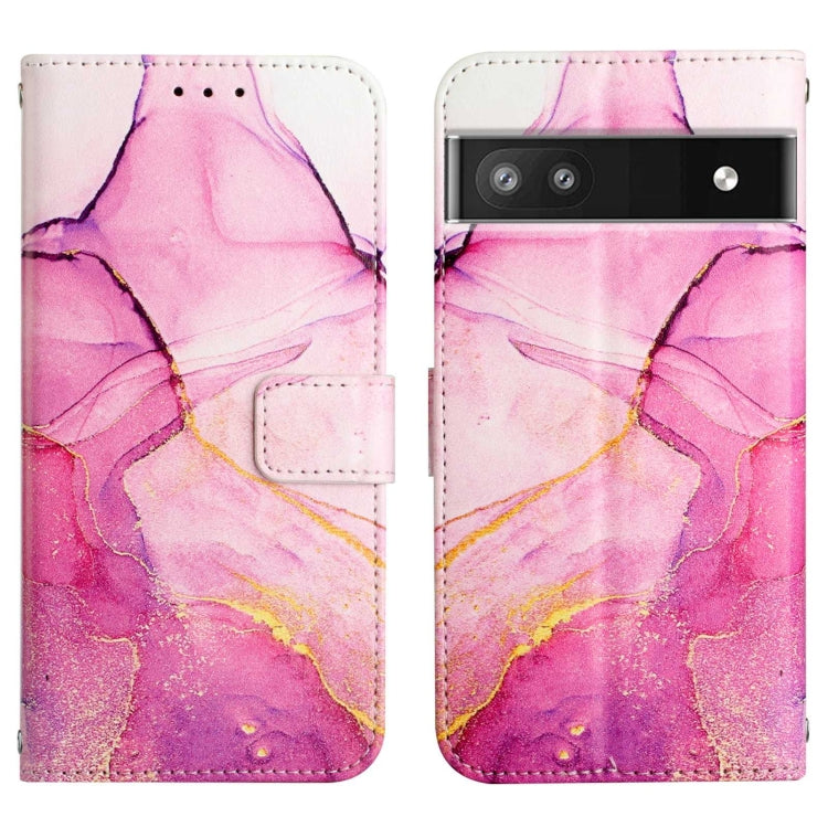Cassa del telefono di cuoio di vibrazione del modello di marmo PT003, For Google Pixel 6a, For Google Pixel 6 Pro, For Google Pixel 6, For ZTE Blade A71