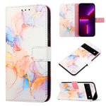 Cassa del telefono di cuoio di vibrazione del modello di marmo PT003, For Google Pixel 6a, For Google Pixel 6 Pro, For Google Pixel 6, For ZTE Blade A71