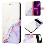 Cassa del telefono di cuoio di vibrazione del modello di marmo PT003, For Google Pixel 6a, For Google Pixel 6 Pro, For Google Pixel 6, For ZTE Blade A71