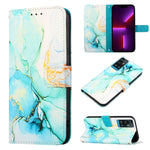 Cassa del telefono di cuoio di vibrazione del modello di marmo PT003, For Google Pixel 6a, For Google Pixel 6 Pro, For Google Pixel 6, For ZTE Blade A71