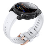 Cinturino con fibbia in silicone oro rosa, For Garmin Fenix 7S