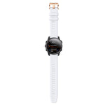 Cinturino con fibbia in silicone oro rosa, For Garmin Fenix 7S