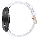 Cinturino con fibbia in silicone oro rosa, For Garmin Fenix 7S