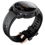 Cinturino con fibbia in silicone oro rosa, For Garmin Fenix 7S