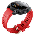 Cinturino con fibbia in silicone oro rosa, For Garmin Fenix 7S
