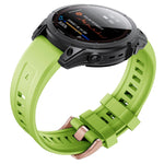 Cinturino con fibbia in silicone oro rosa, For Garmin Fenix 7S